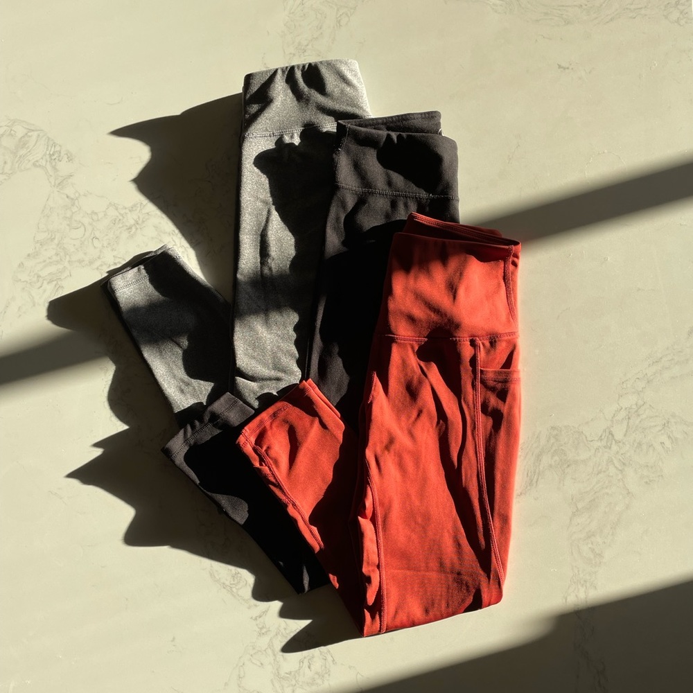 3 PACK HIGH WAISTED LEGGINGS